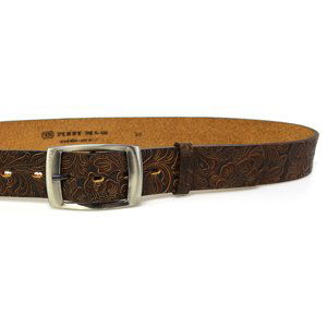 PENNY BELTS Exkluziv 44-V5-40 Dámsky kožený opasok hnedý 90cm