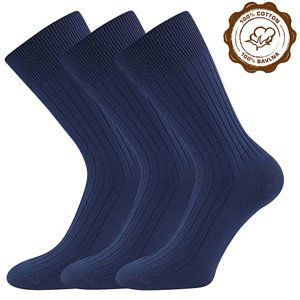 Ponožky LONKA Zebran tmavomodré 3 páry 46-48 119499