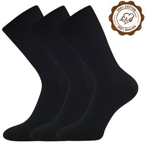 LONKA Zebran ponožky čierne 3 páry 43-45 119493