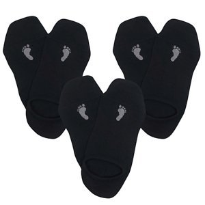 VOXX ponožky Barefoot sneaker černá 3 pár 35-38 120007