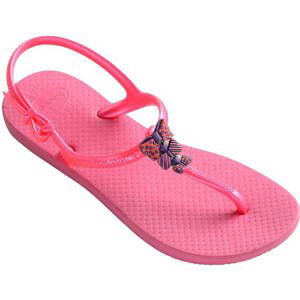 Detské žabky Havaianas KIDS FREEDOM SHOCKING PINK 35-36