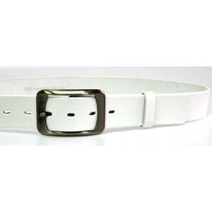 PENNY BELTS 16200 Dámsky kožený opasok biely 90cm