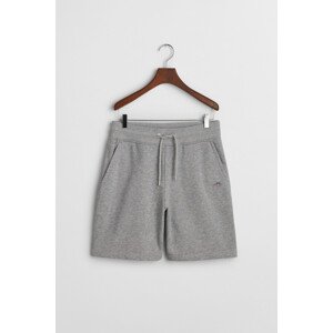 TEPLÁKOVÉ ŠORTKY GANT REG SHIELD SWEAT SHORTS GREY MELANGE