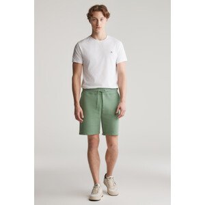 TEPLÁKOVÉ ŠORTKY GANT REG SHIELD SWEAT SHORTS KALAMATA GREEN