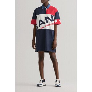 ŠATY GANT D2. GANT RETRO SHIELD RUGGER DRESS modrá XS