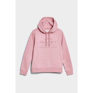 MIKINA GANT REG TONAL SHIELD HOODIE ružová XL