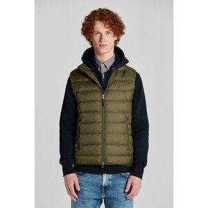 VESTA GANT LIGHT DOWN GILET zelená L