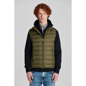 VESTA GANT LIGHT DOWN GILET zelená 4XL