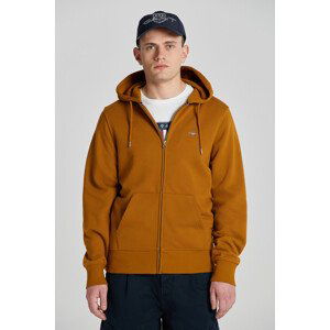 MIKINA GANT REG SHIELD FULL ZIP HOODIE hnedá XS