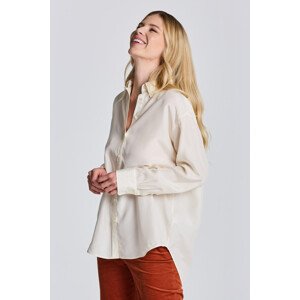 KOŠEĽA GANT RELAXED SILK SHIRT biela 42