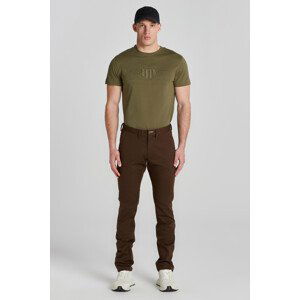 NOHAVICE GANT SLIM TWILL CHINOS hnedá 30/34