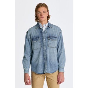 KOŠEĽA GANT OS DENIM SHIRT modrá XS