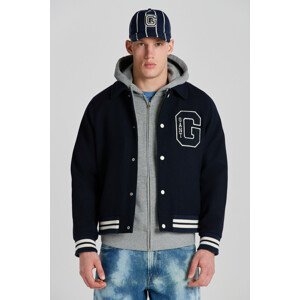 BUNDA GANT WOOL VARSITY JACKET modrá XXL