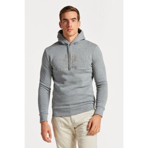 MIKINA GANT REG TONAL SHIELD HOODIE šedá S