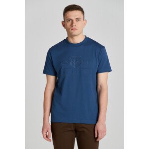 TRIČKO GANT REG TONAL SHIELD SS T-SHIRT modrá M