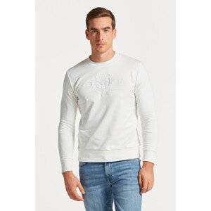 MIKINA GANT REG TONAL SHIELD C-NECK SWEAT biela XL