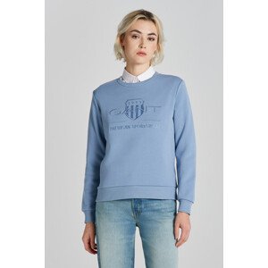 MIKINA GANT REG TONAL SHIELD C-NECK SWEAT modrá L