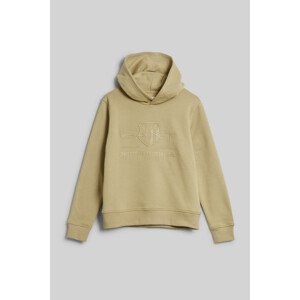 MIKINA GANT TONAL SHIELD HOODIE zelená 134/140