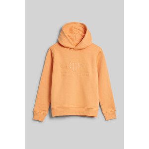 MIKINA GANT TONAL SHIELD HOODIE oranžová 146/152