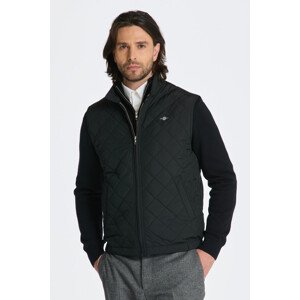 VESTA GANT QUILTED WINDCHEATER VEST čierna M