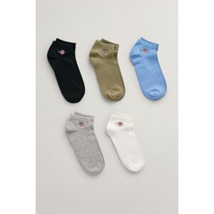 PONOŽKY GANT SHIELD SNEAKER SOCKS 5-PACK modrá 37/39