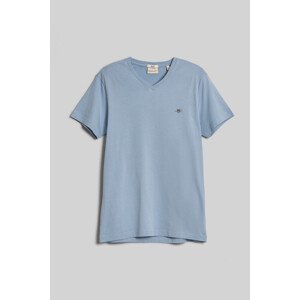 TRIČKO GANT SLIM SHIELD V-NECK T-SHIRT modrá S