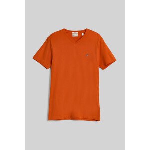 TRIČKO GANT SLIM SHIELD V-NECK T-SHIRT oranžová M