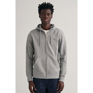 MIKINA GANT REG SHIELD FULL ZIP HOODIE šedá M