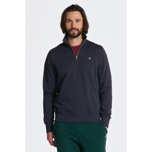 MIKINA GANT REG SHIELD HALF ZIP SWEAT modrá L