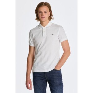 POLOKOŠEĽA GANT SLIM SHIELD SS PIQUE POLO biela 4XL