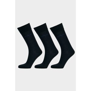 PONOŽKY 3-PACK GANT MERCERIZED COTTON SOCKS 3-PACK čierna 43/45