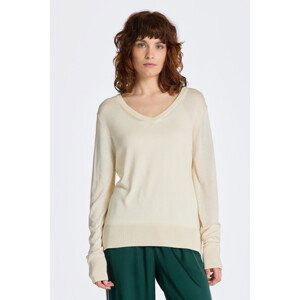 SVETER GANT FINE KNIT V-NECK biela XS