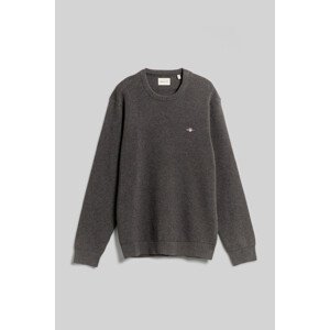 SVETER GANT TEXTURED COTTON C-NECK šedá M