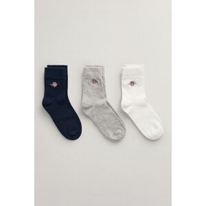 PONOŽKY 3-PACK GANT SHIELD SOCKS 3-PACK modrá 19/21