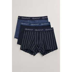 SPODNÁ BIELIZEŇ GANT PINSTRIPE TRUNK 3-PACK modrá S