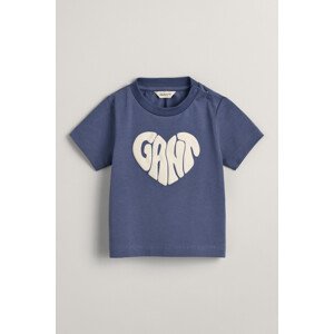 TRIČKO GANT HEART GRAPHIC SS T-SHIRT modrá 80