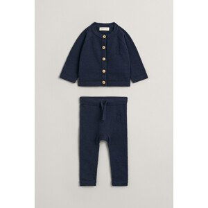 DETSKÝ SET GANT CARDIGAN AND PANT GIFT SET modrá 50