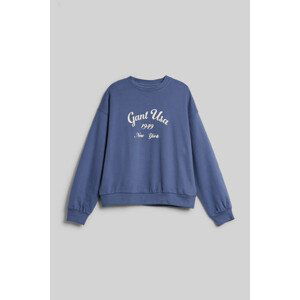 MIKINA GANT OVERSIZED SCRIPT LOGO C-NECK modrá 176