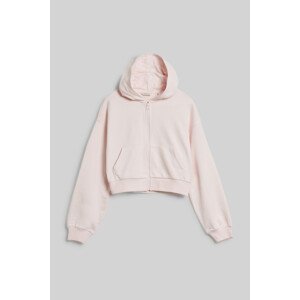 MIKINA GANT CROPPED SCRIPT LOGO ZIP HOODIE ružová 170