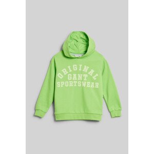 MIKINA GANT ORIGINAL SPORTSWEAR HOODIE zelená 110/116