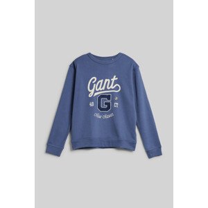 MIKINA GANT RELAXED GRAPHIC SWEAT C-NECK modrá 176