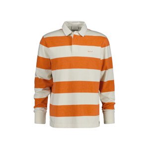 POLOKOŠEĽA GANT BLOCK STRIPE HEAVY RUGGER oranžová L