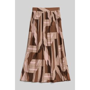 SUKŇA GANT REG LETTERS PRINT PLEATED SKIRT hnedá 36