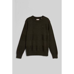 SVETER GANT TONAL BARSTRIPED COTTON C-NECK zelená S