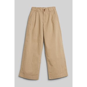 NOHAVICE GANT BOX PLEAT CHINO PANTS hnedá 146/152