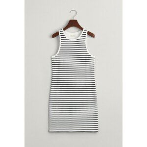 ŠATY GANT STRIPED RIBBED TANK DRESS čierna 134/140