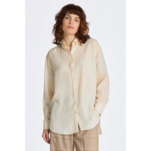 KOŠEĽA GANT RELAXED SILK SHIRT biela 38