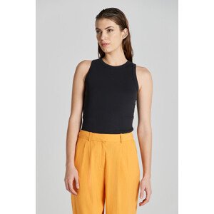 ROLÁK GANT HIGH NECK RIB TANK TOP čierna XS