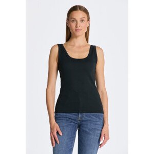 TOP GANT SLIM RIBBED TANK TOP čierna L