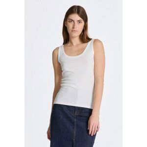 TOP GANT SLIM RIBBED TANK TOP biela M